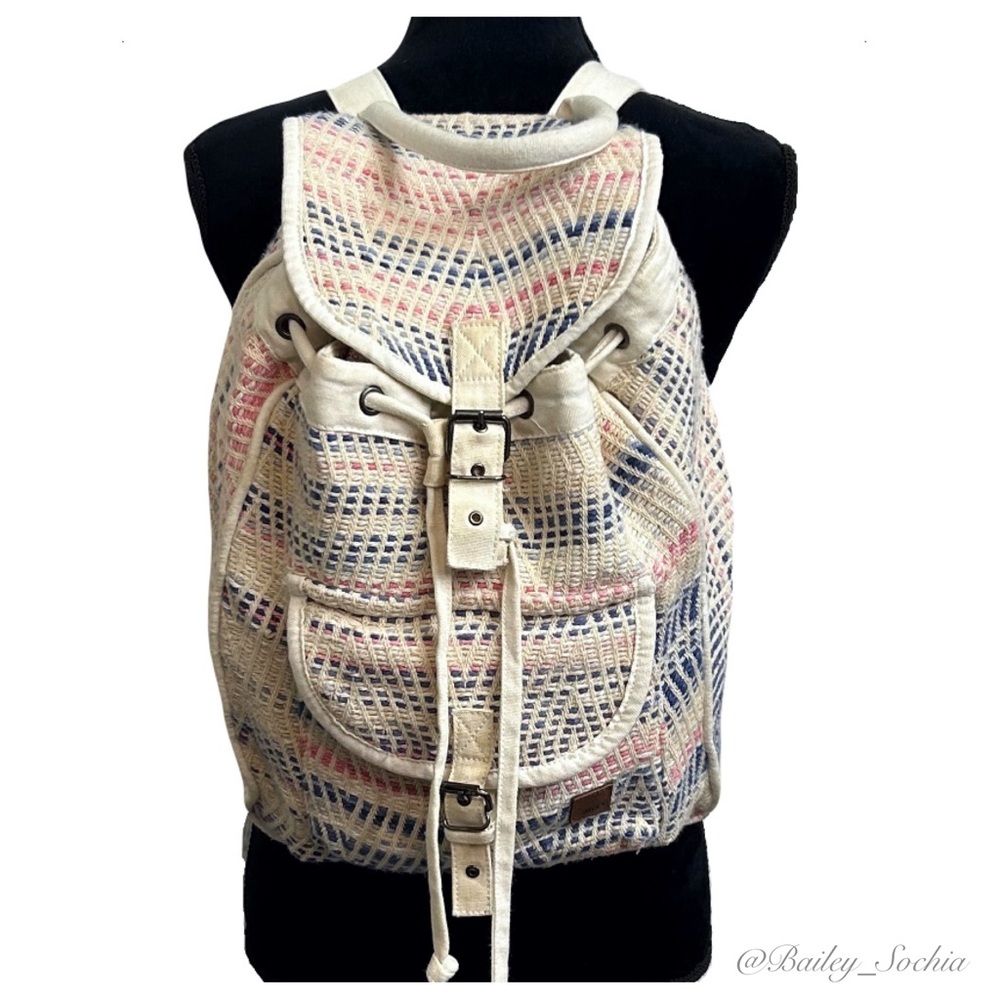 Roxy Woven Drawstring Backpack - image 1